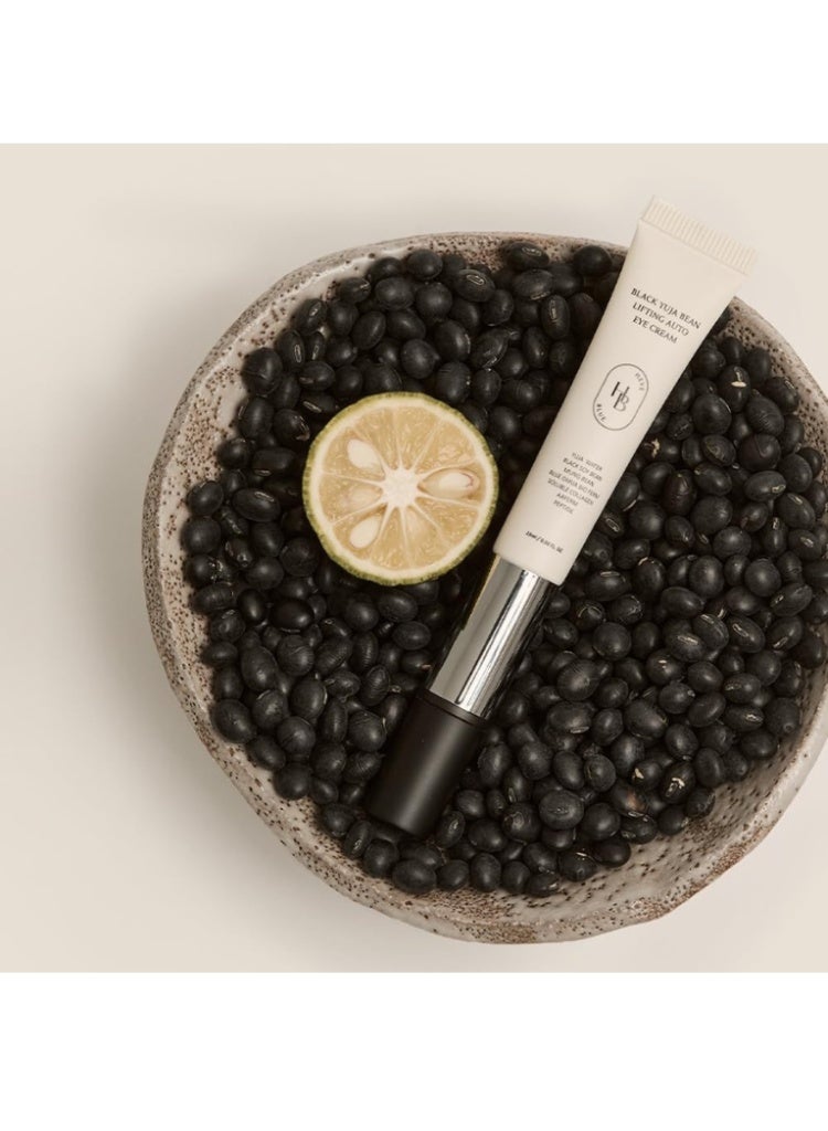 HEVEBLUE Black Yuja Bean Lifting Auto Eye Cream – Firming & Brightening Eye Cream for Wrinkles & Dark Circles - Image 3